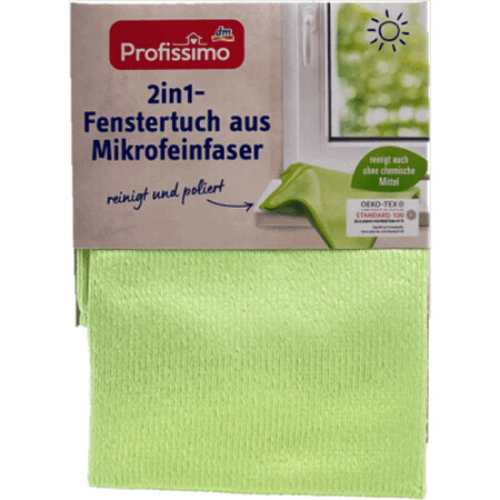 Profissimo Chiffon microfibre pour le verre et le polissage, différentes versions, 1 pc.