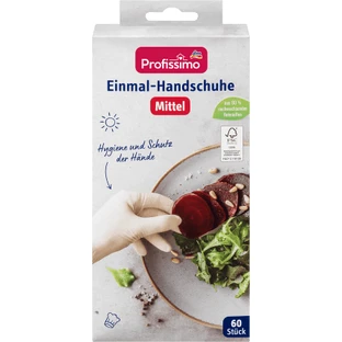 Profissimo Latex handschoenen M, 60 stuks