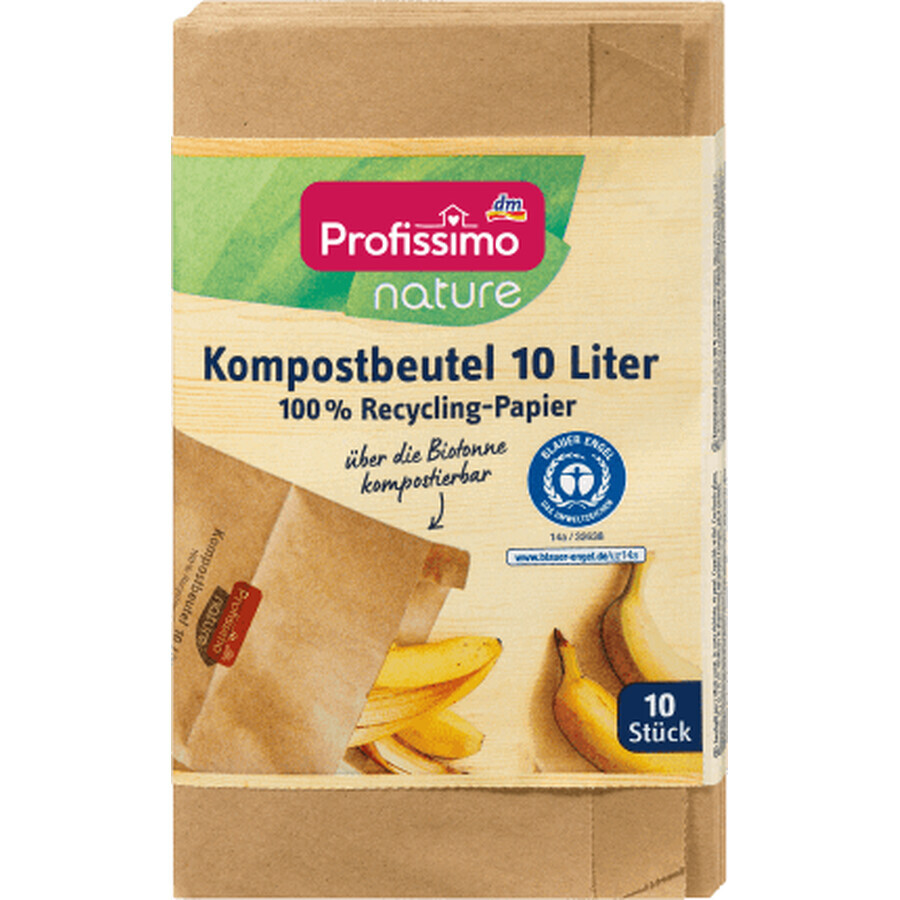 Profissimo Sacs à compost 10l, 10 pcs