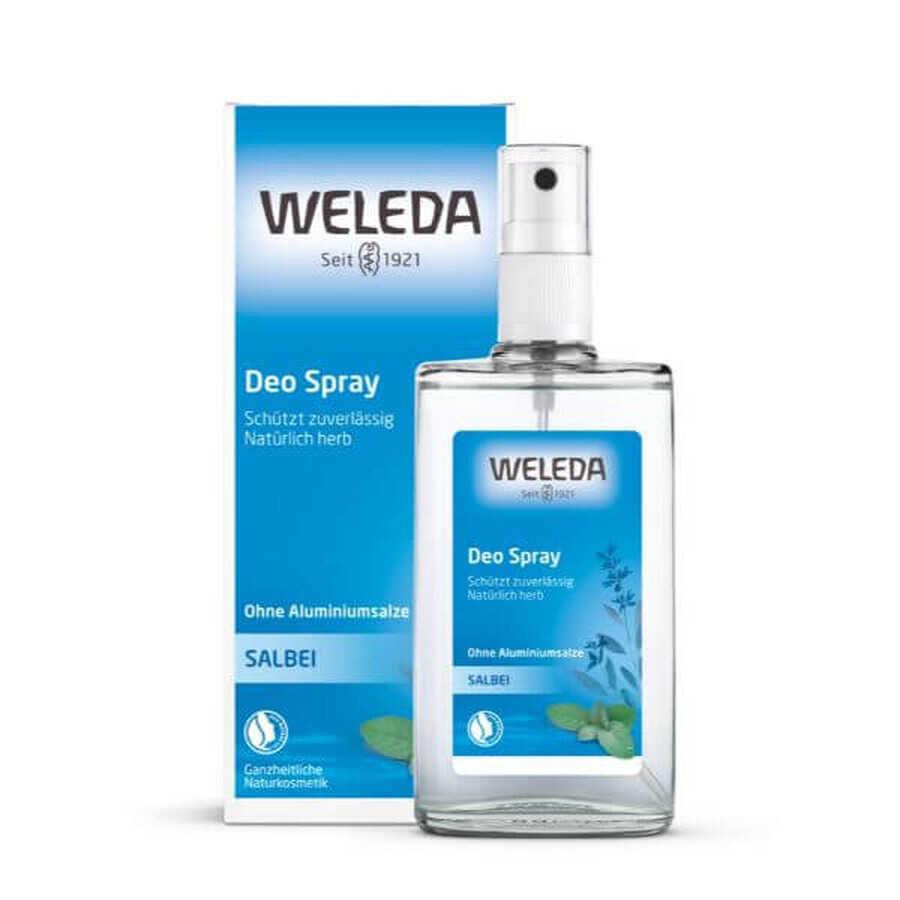 Natuurlijke deodorant met salie, kruiden met essentiële oliën, 100 ml, Weleda