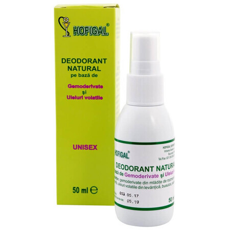 Déodorant naturel unisexe, 50 ml, Hofigal