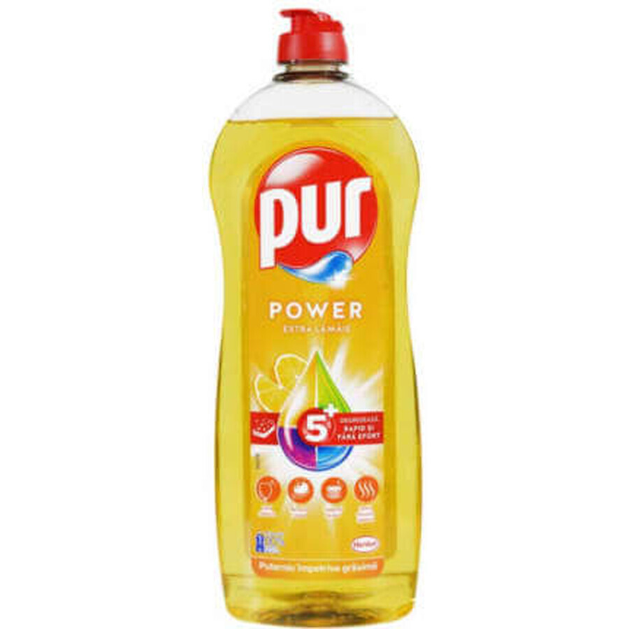 Pur Detersivo per piatti Power Lemon, 750 ml