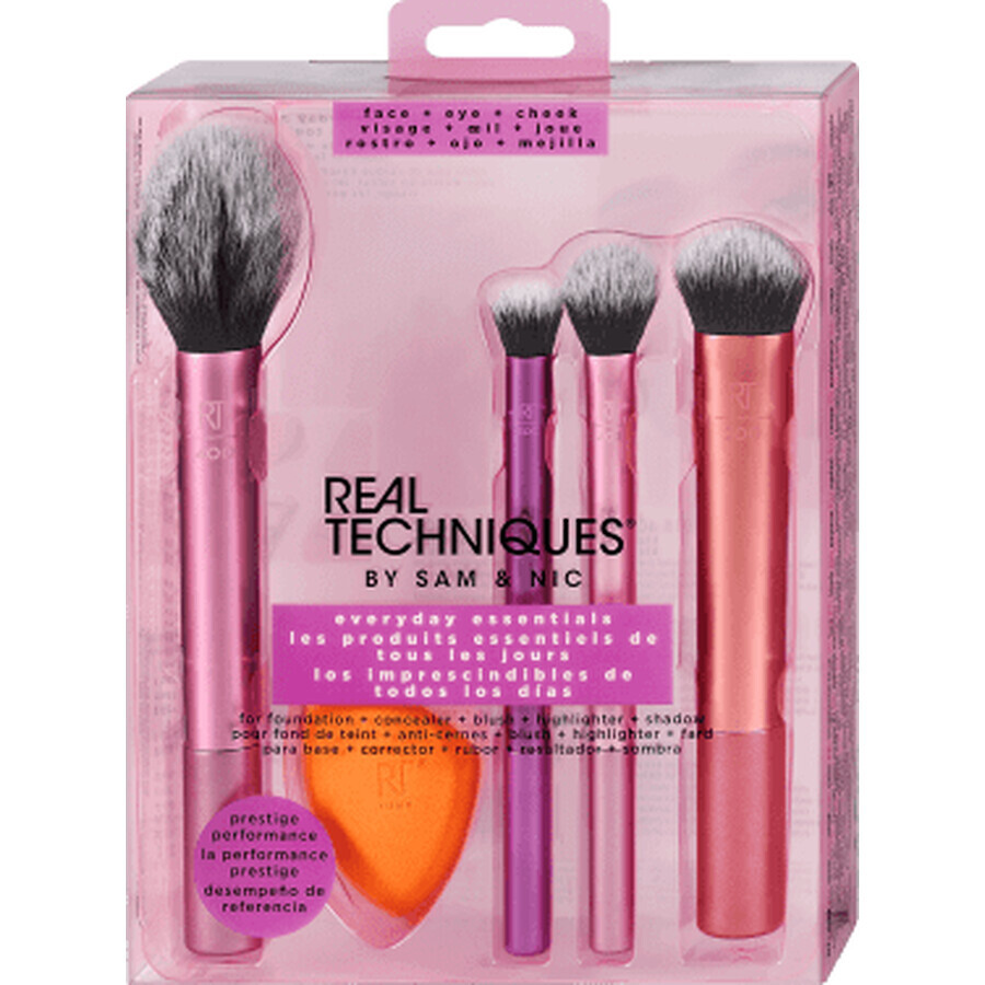 Real Techniques Essentials set de pinceaux de maquillage, 1 pièce