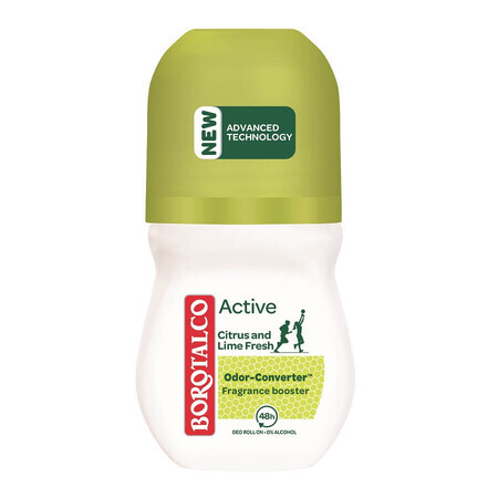 Deodorant roll-on Active Citrus and Lime, 50 ml, Borotalco