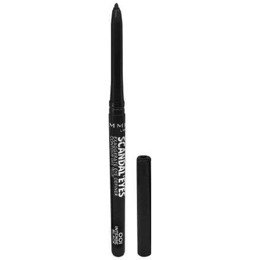 Rimmel London Crayon pour les yeux Scandal'Eyes Exaggerate 001 Noir intense, 0.35 g