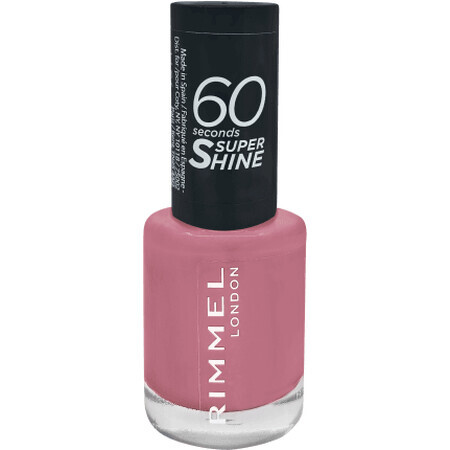 Rimmel London Nail Polish 60 Seconds Super Shine 235 Preppy in pink, 8 ml