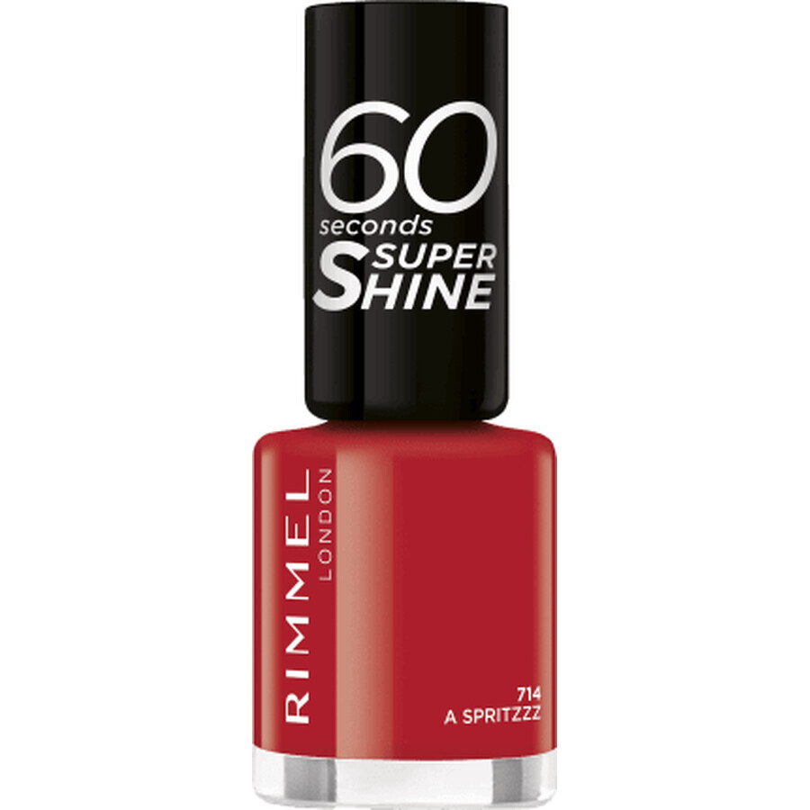 Rimmel London Vernis à ongles 60 Seconds Super Shine 714 A Spritzzz, 8 ml