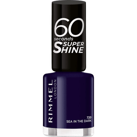 Rimmel London Vernis à ongles 60 Seconds Super Shine 720 Sea in the dark, 8 ml