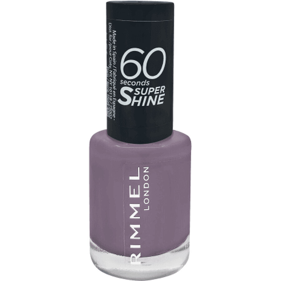 Rimmel London Nagellack 60 Seconds Super Shine 810 Grungy Grey, 8 ml