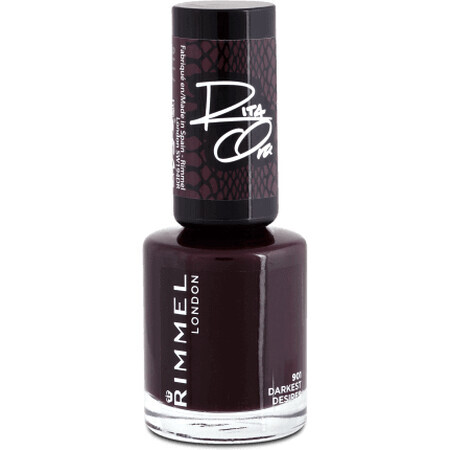 Rimmel London Nagellack 60 Seconds Super Shine 901 Darkest Desires, 8 ml