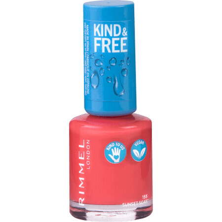 Rimmel London Kind&Free 155 Vernis à ongles Sunset Soar, 8 ml