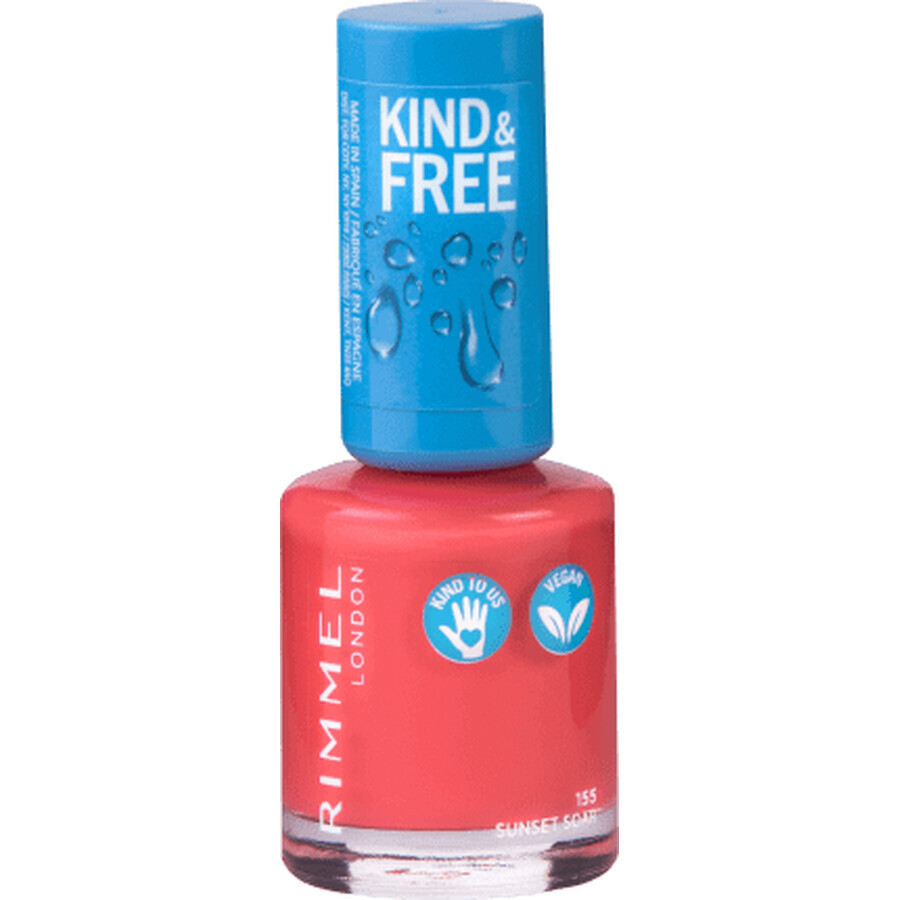 Rimmel London Kind&Free 155 Vernis à ongles Sunset Soar, 8 ml