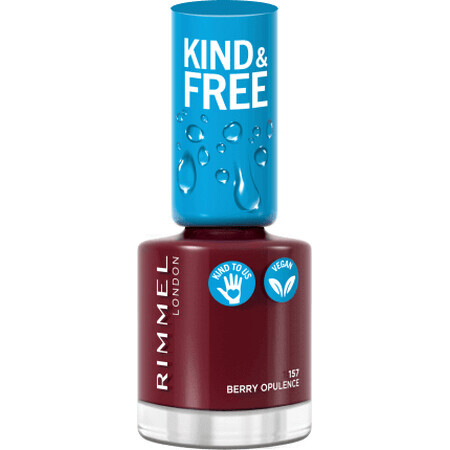 Rimmel London Kind&Free 157 Berry Opulence Nagellack, 8 ml