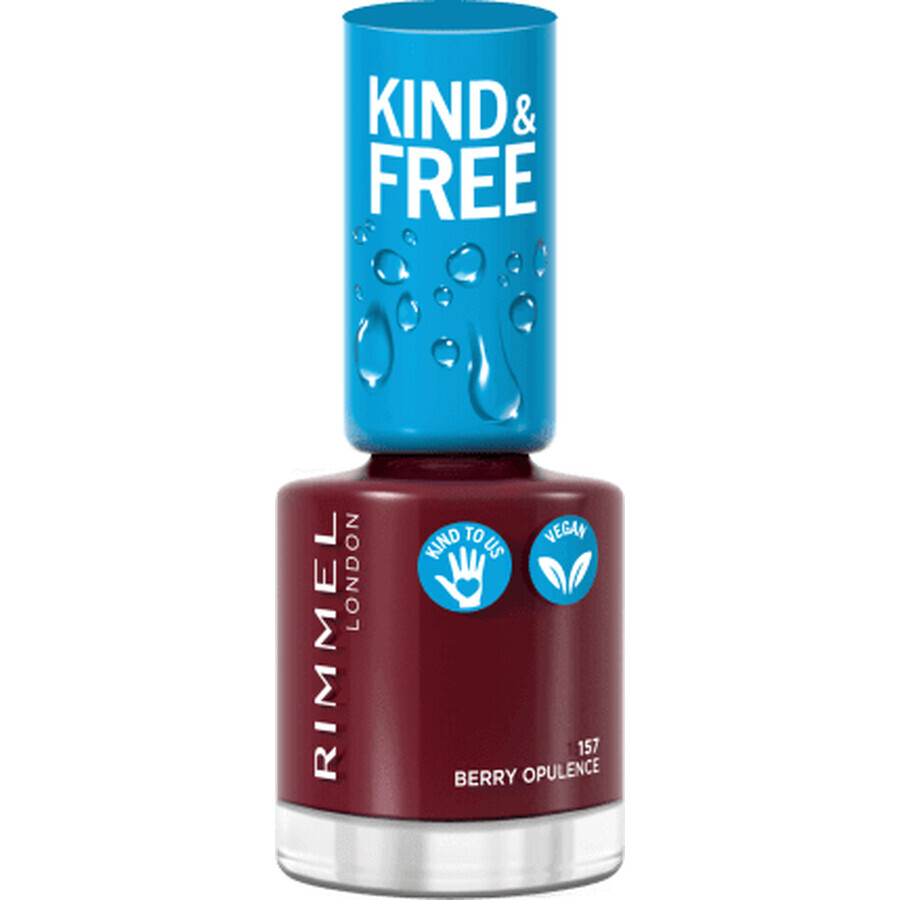 Rimmel London Kind&Free 157 Berry Opulence Nagellack, 8 ml