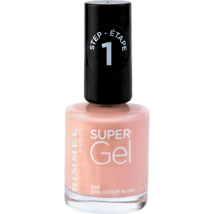 Rimmel London Super Gel Nagellack 008 Girl Group Blush, 12 ml