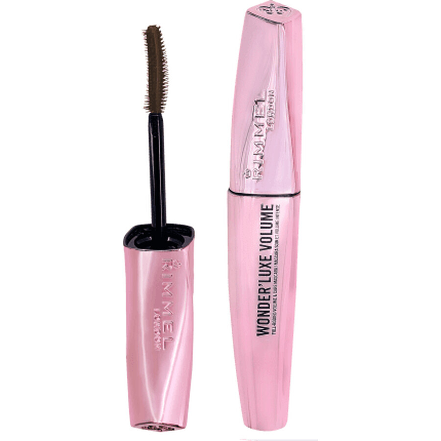 Rimmel London Wonder'Luxe Volume Mascara 002 Braun Schwarz, 11 ml