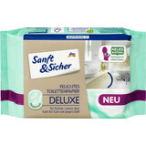 Papier hygiénique humide Sanft&Sicher Deluxe Sensitive, 50 pièces