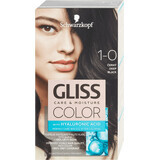 Schwarzkopf Gliss Color Permanent haarkleuring 1-0 Intens Zwart, 1 stuk