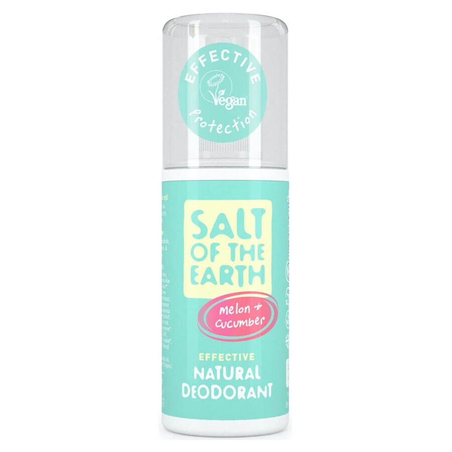 Salt Of The Earth Pure Aura Déodorant Spray, 100 ml, Crystal Spring