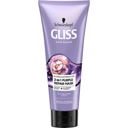 Schwarzkopf GLISS Traitement 2 en 1, 200 ml