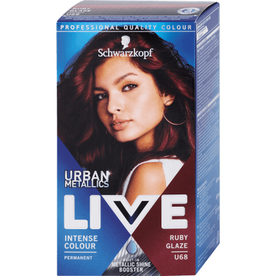 Schwarzkopf Live Hair Colour permanent U68 Ruby gGaze, 142 g