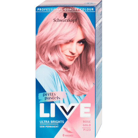 Schwarzkopf Live Tintura per capelli semipermanente P12 Rose Gold, 80 g