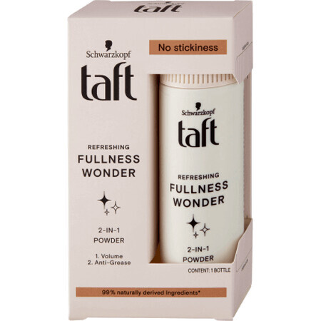 Schwarzkopf taft 2in1 hair powder refreshing fullness wonder, 10 g