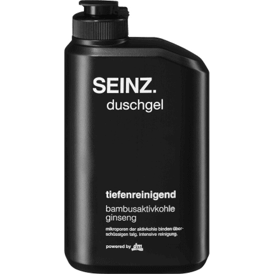 Seinz. Gel doccia pulizia profonda, Bambù & carbone attivo & Ginseng, 300 ml