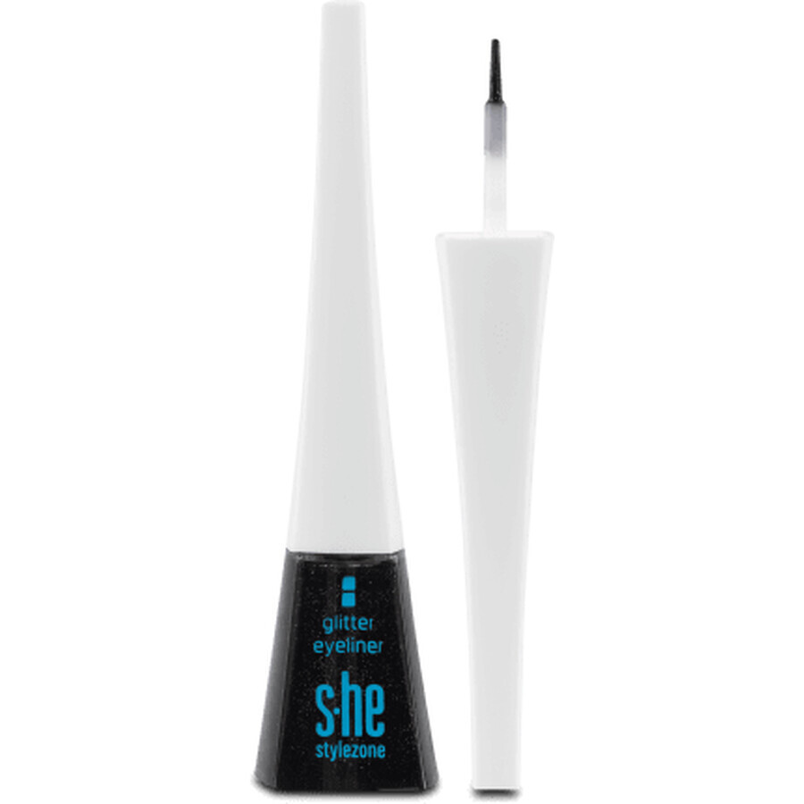 S-he colour&amp;style Glitzer Eyeliner vloeibare oogschaduw met glitter 161/001, 1 st