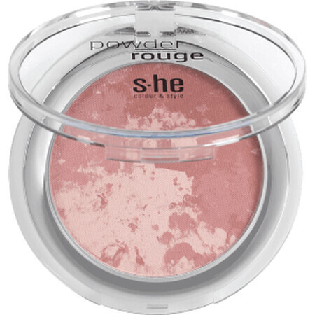 S-he colour&style Pudră rouge 186/404, 4,5 g