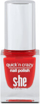 S-he colour&amp;amp;style Quick&#39;n crazy nagellak 323/620, 6 ml