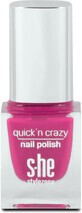 S-he colour&amp;amp;style Quick&#39;n crazy nail varnish 323/640, 6 ml