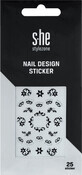 S-he colour&amp;amp;style Nagelstickers, 1 Set