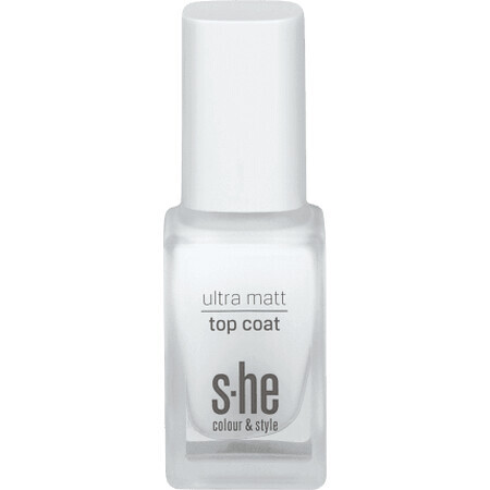 S-he colour&style Ultra matt top coat 313/001, 10 ml