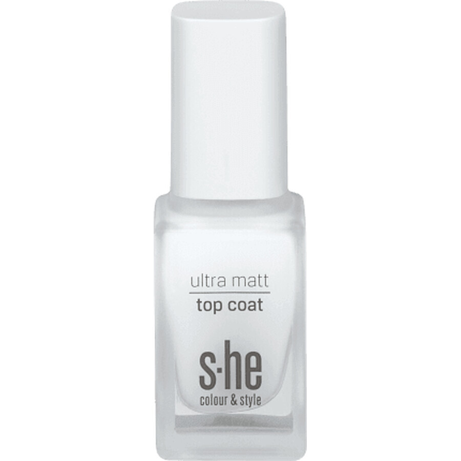 S-he colour&style Ultra matt top coat 313/001, 10 ml