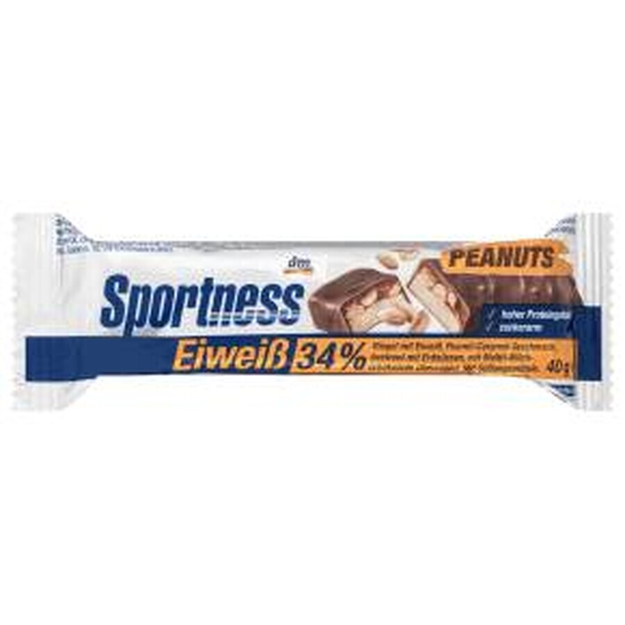 Sportness Pinda en karamel eiwitreep, 40 g