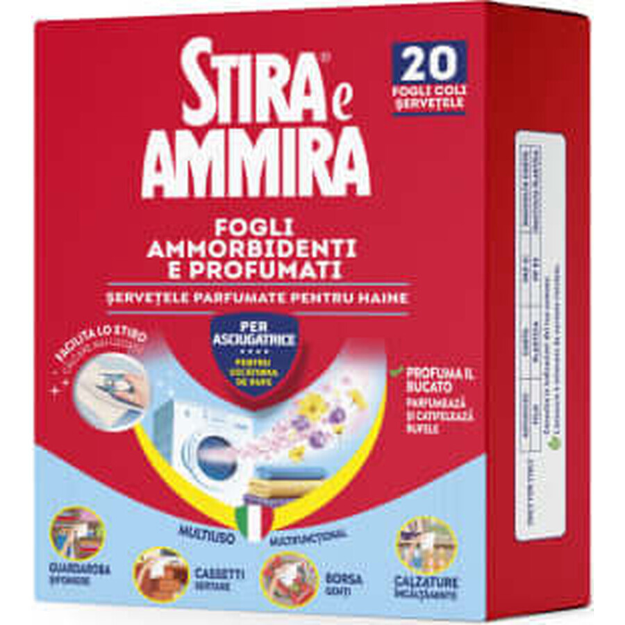 Stira Ammira Stira&Ammira salviette profumate per asciugatrice, 20 pz