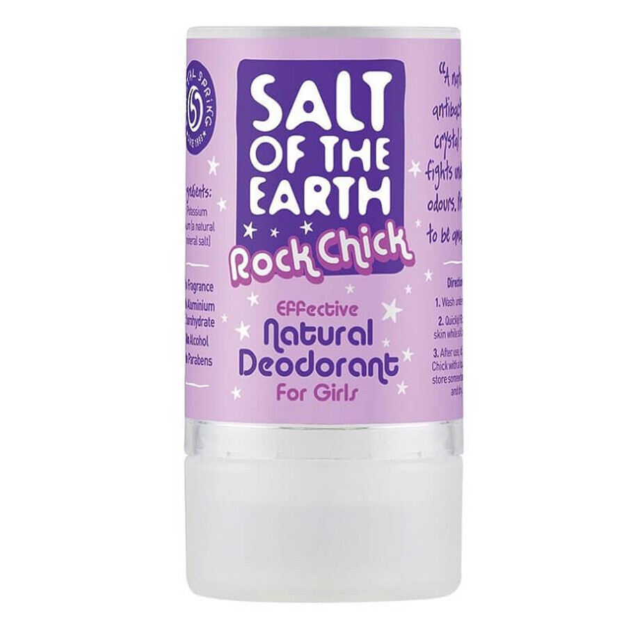 Salt Of The Earth Rock Chick déodorant naturel en stick, 90 g, Crystal Spring