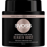 Syoss Keratin Boost masque intensif pour cheveux cassants, 500 ml