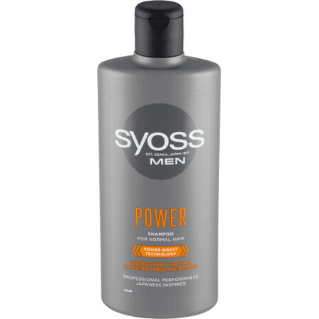 Syoss Men Power Shampooing pour hommes, 440 ml