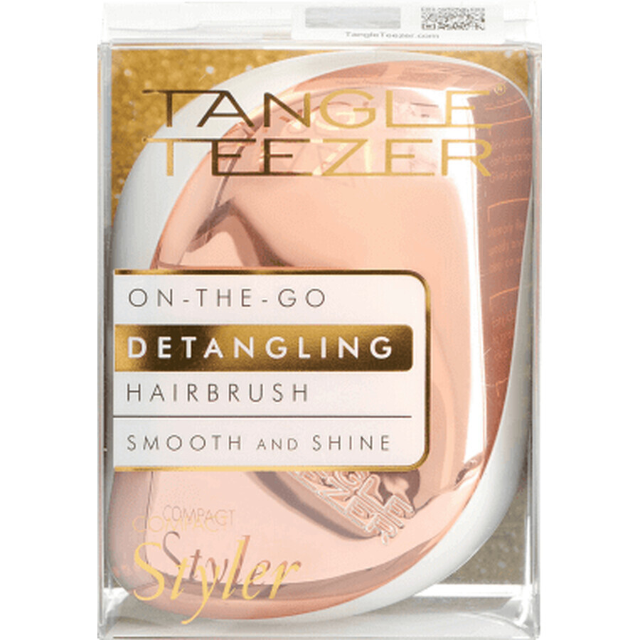 Tangle Teezer Brosse à cheveux COMPACT STYLER ROSE GOLD/IVORY, 1 pc