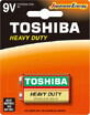 Toshiba 9V zink HD batterij, 1pc