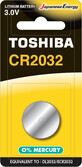 Toshiba batterij cr2032 3.0V, 1pc
