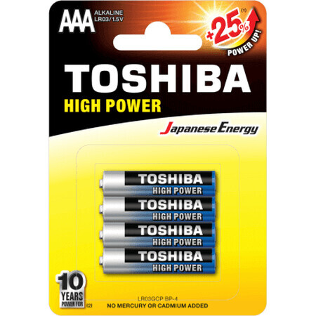 Toshiba R3-AAA batterijen, 4 stuks