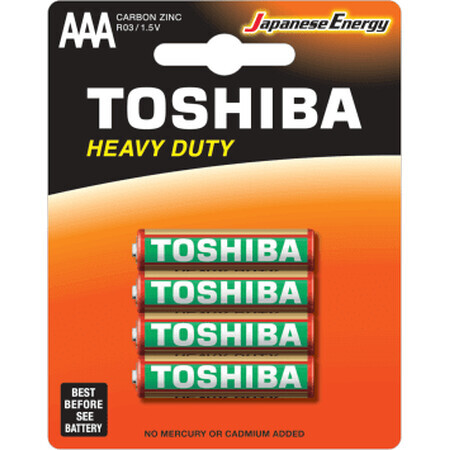 Toshiba batterijen R6-AA, 4 stuks
