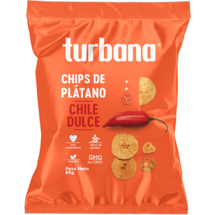 Turbana Chips di piantaggine con peperoncino dolce, 85 g