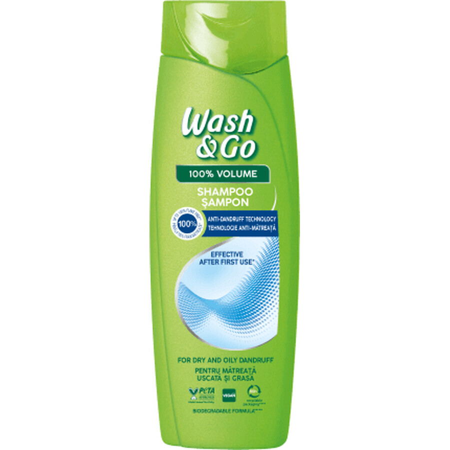 Wash&amp;Go antiroosshampoo, 360 ml