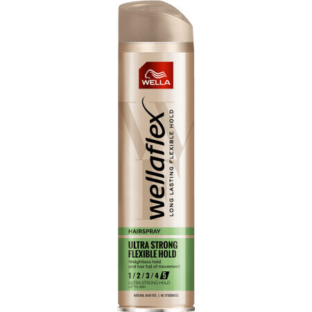 Wellaflex Fissativo per capelli a tenuta ultra forte, 250 ml