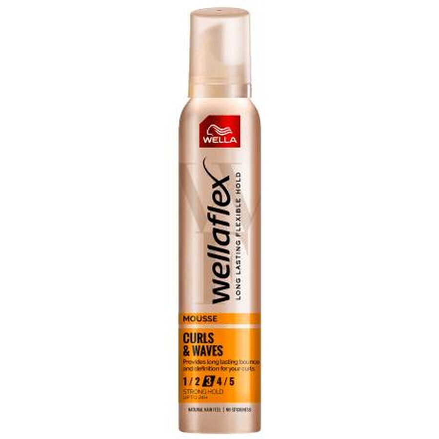 Wellaflex Mousse per capelli a tenuta forte, 200 ml