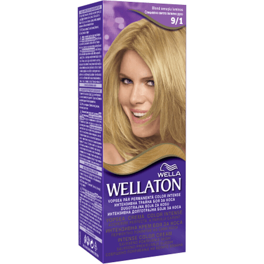 Wellaton Tinte permanente 9/1 rubio gris brillante, 1 ud.